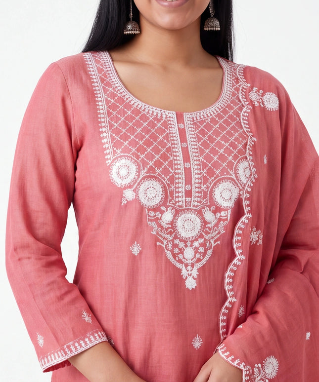 Linen cotton Kurti set